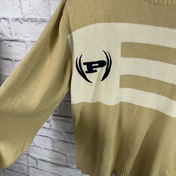 Vintage Men's Phat Farm Logo Sweater Size XL-Y2K 90's hip hop Streetwear Beige - Picture 3 of 13